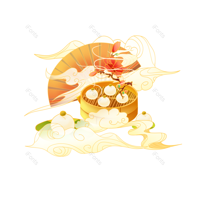 中国风图片,素材元素,美食PNG,手绘免抠素材